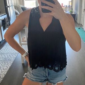 Free People Black Blouse (tank)